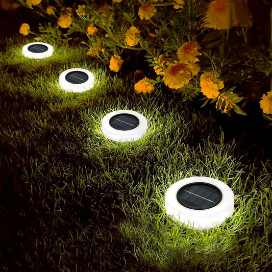 Set of solar garden lights Aktive 4 Pieces ABS 10,5 x 12,5 x 10,5 cm (6 Units)-5