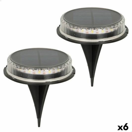 Set of solar garden lights Aktive 2 Pieces Plastic 12 x 13,5 x 12 cm (6 Units)-0