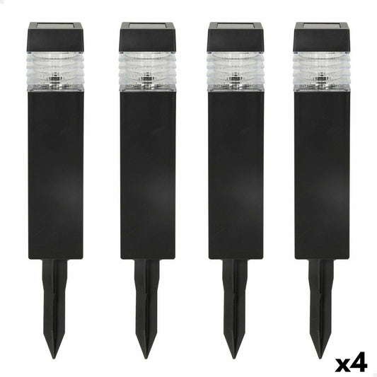 Set of solar garden lights Aktive 4 Pieces Plastic 6 x 39,5 x 6 cm (4 Units)-0