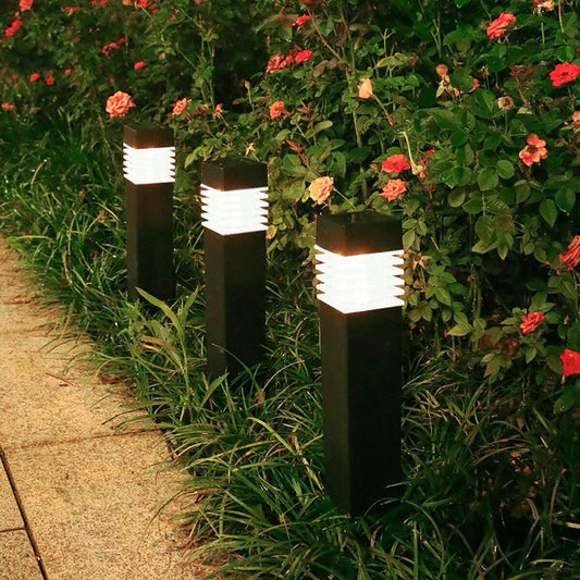 Set of solar garden lights Aktive 4 Pieces Plastic 6 x 39,5 x 6 cm (4 Units)-3